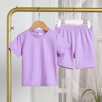 PatPat 2pcs Toddler Girl's Modal Fabric Basic T-Shirt and Pants Set